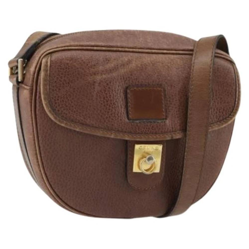 Celine Vintage Pre-owned Vintage Crossbody Taske - Vintage - Dame - Brun - ONE SIZE - Læder