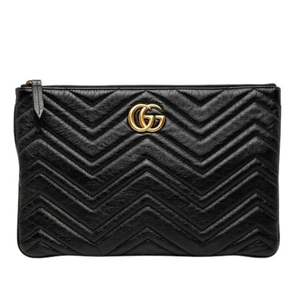 Gucci Vintage Pre-owned Laeder gucci-tasker - Vintage - Dame - Sort - ONE SIZE -