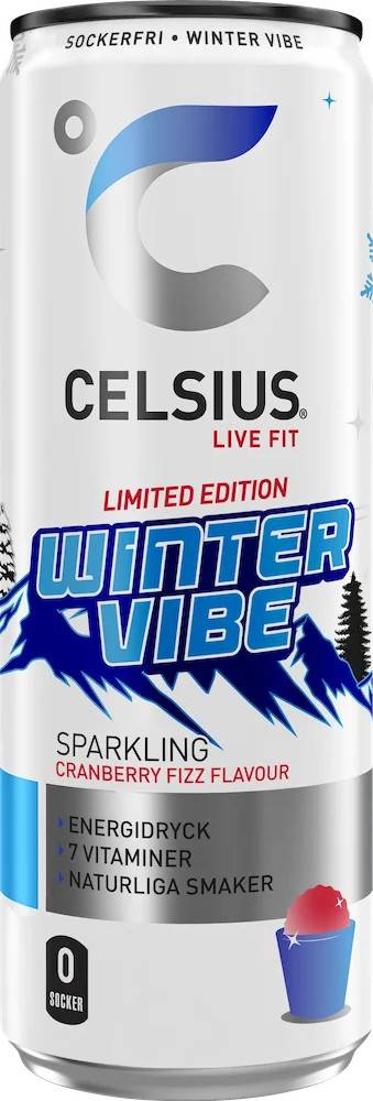 Celsius Winter Vibe Cranberry Fizz 355ml