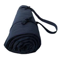 Futon Yogamåtte af økologisk bomuld - Navy Blue