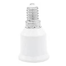 E14 till E27 Socket Converter LED -glödlampor Skruva Adapter Energibesparande smart glödlampa Värmebeständig lamputtag Adapter Vit E14 till E27 Socket Converter