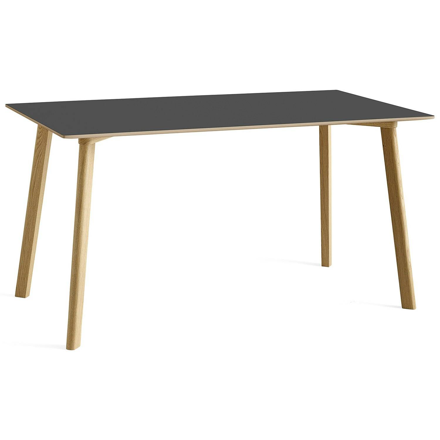 Hay Cph Deux 210 2.0 Bord 75x140 Cm / Vandbaseret Lakeret Eg - Spisebord & Barbord Laminat Stone Grey - AE843-A322-AR36.