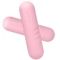 ThreeH Uppsättning av 2 hantel vikt rosa kvinnors vikter barer bärbar hantel 1 kg lämplig för fitness snabb justering vikt hem gym träning aerobics