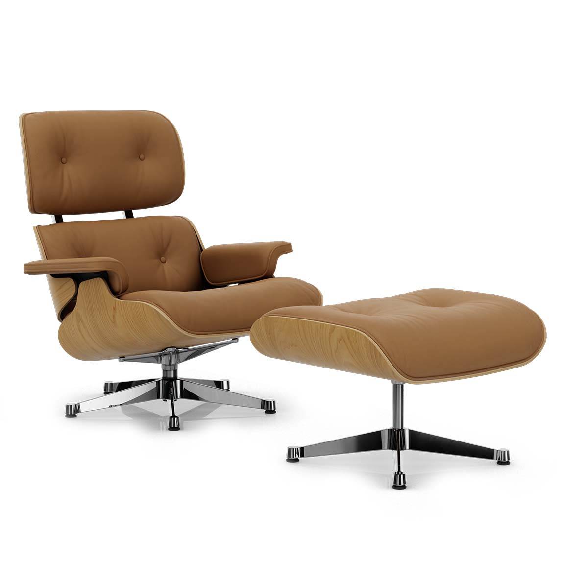 Vitra | Eames Lounge Chair & Ottoman Chestnut