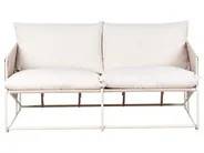PONTE 3 Seater Garden Sofa Set Grey Metal