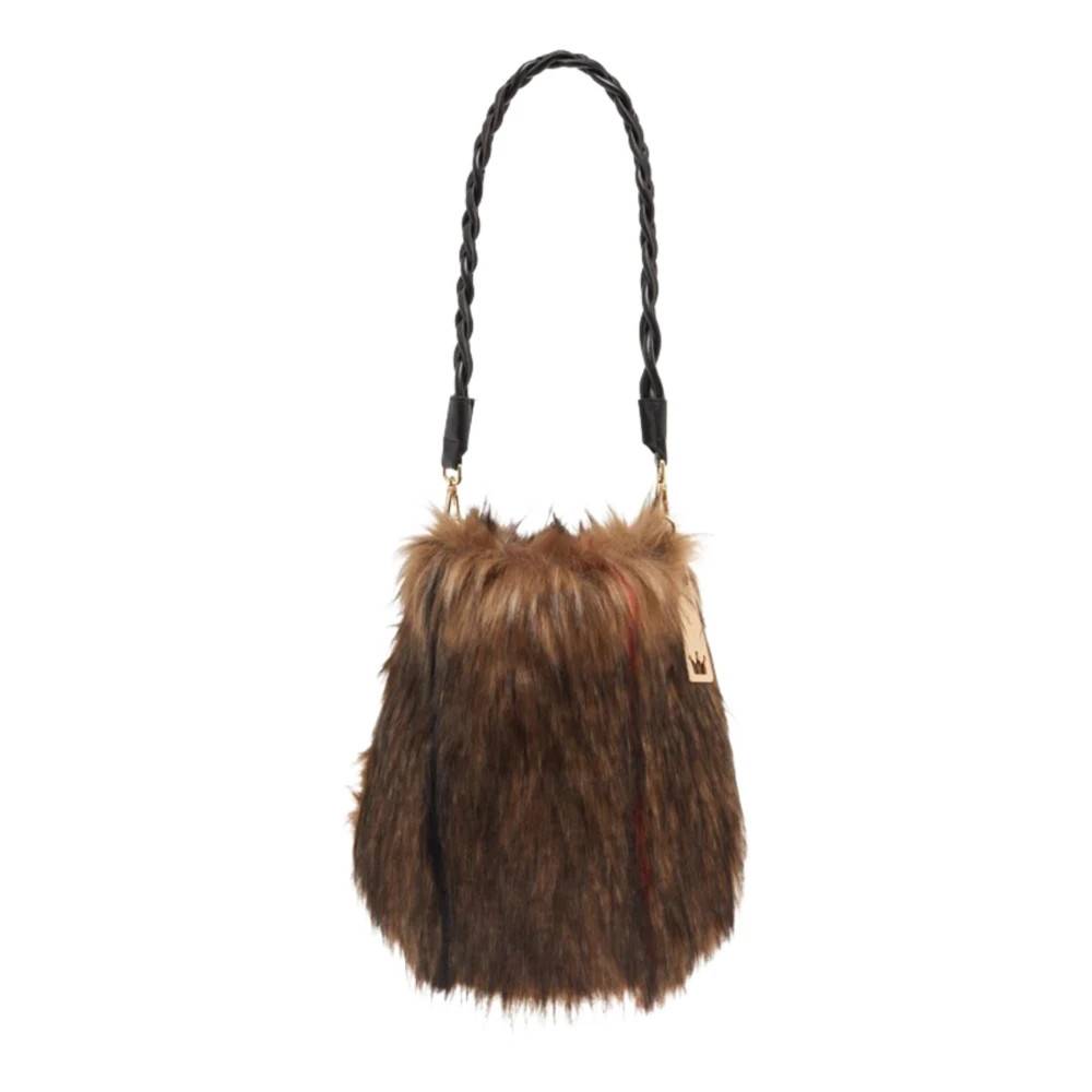 La MILANESA Livia Skuldertaske - Tasker - Dame - Brun - ONE SIZE - Uld