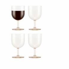 Bodum Oktett Rødvinsglas - 4 stk. - 25 cl - Plastik - Strawberry