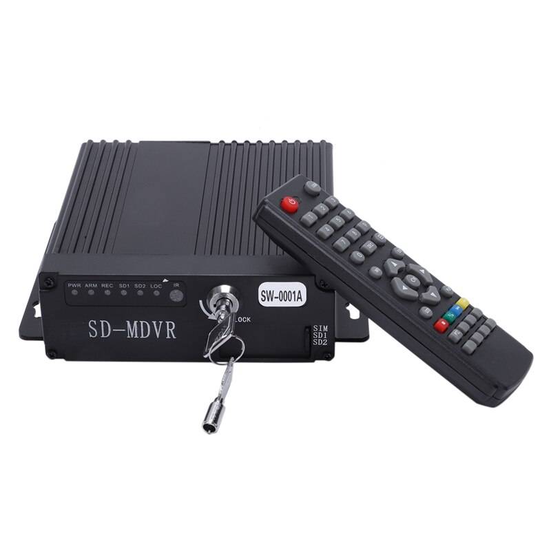 Dvr 4ch mini realtidsbil mobil dvr auto videoinspelare fordonsvideokamera bilkamera körinspelare fjärrkontroll