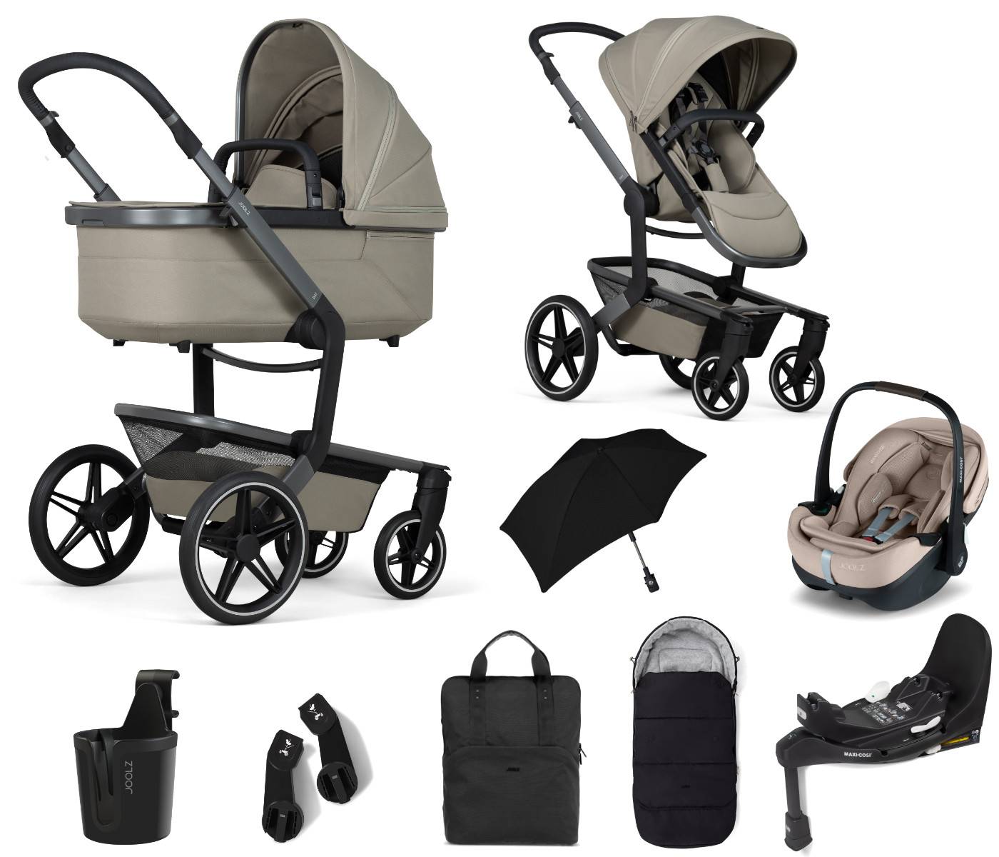 Joolz Day5 Pram Set All in One - Sage Green.