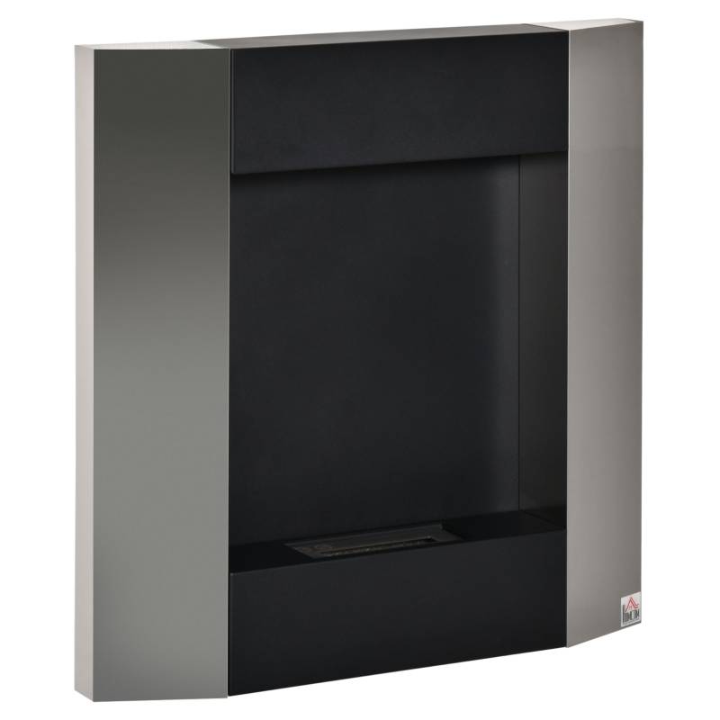 Etanol Eldstad väggmonterat Rostfritt stål 72x11x72 cm