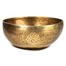 Singing Bowl Tibet Carved -- 1500-1650 G 24X10 Cm