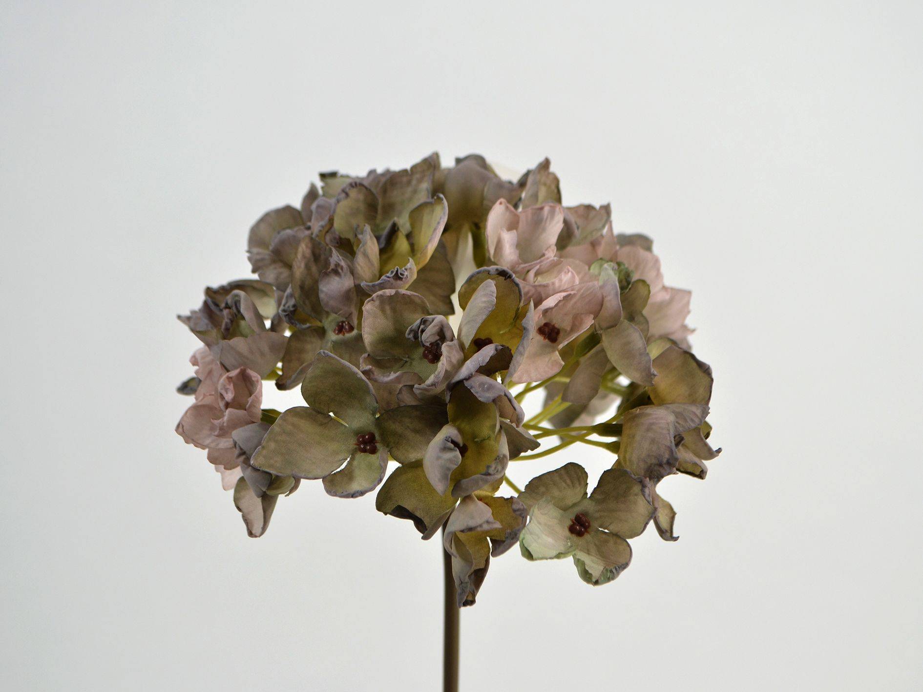 La Vida, Silkeblomst, Kunstig hortensia, H46 cm, Lilla nuancer.