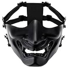 Kreativ halvt ansikte airsoft mask fashionabla skyddsutrustning för utomhusspel