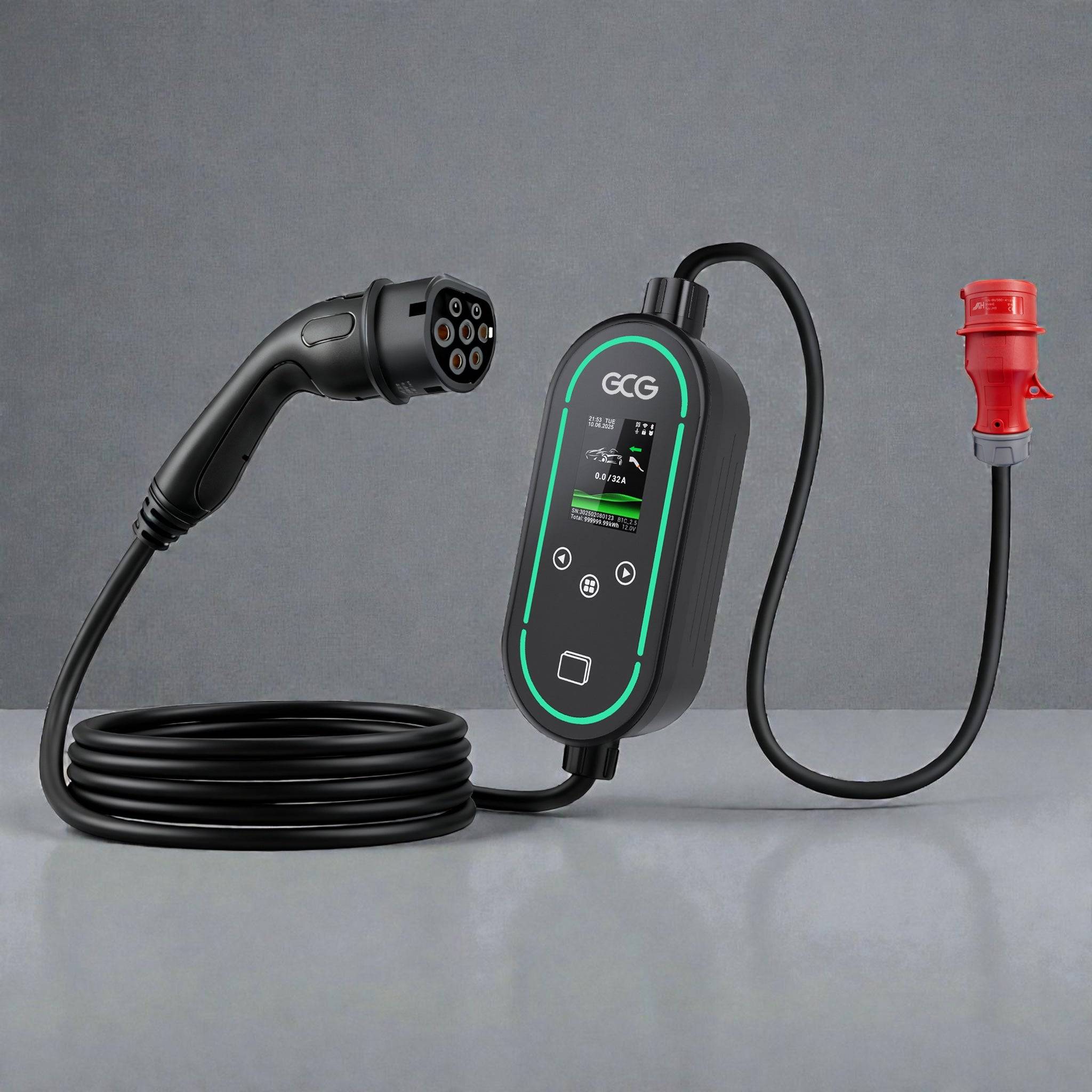 GCG MAX Mobil 11kW el. 22kW lader – inkl. gratis taske og holder - 10 meter V3. 11kW