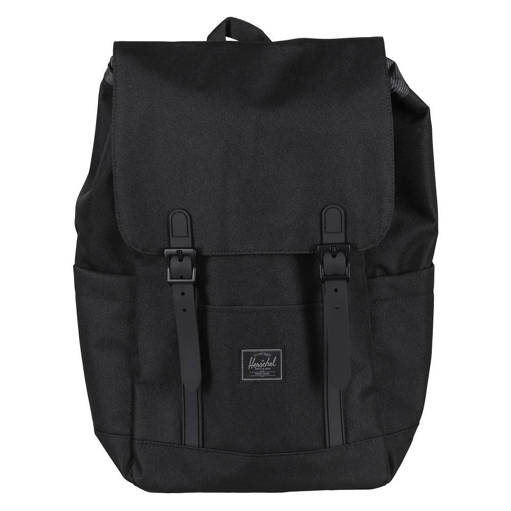 Herschel - Liten Retreat Ryggsäck Svart Dragsko Stängning Väskor - Herr - ONE Size - Polyester