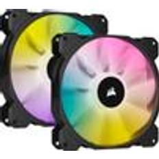 CORSAIR SP140 RGB Elite RGB Led Fan 140mm, w/ AirGuide + Lightning Node CORE, Dual Pac