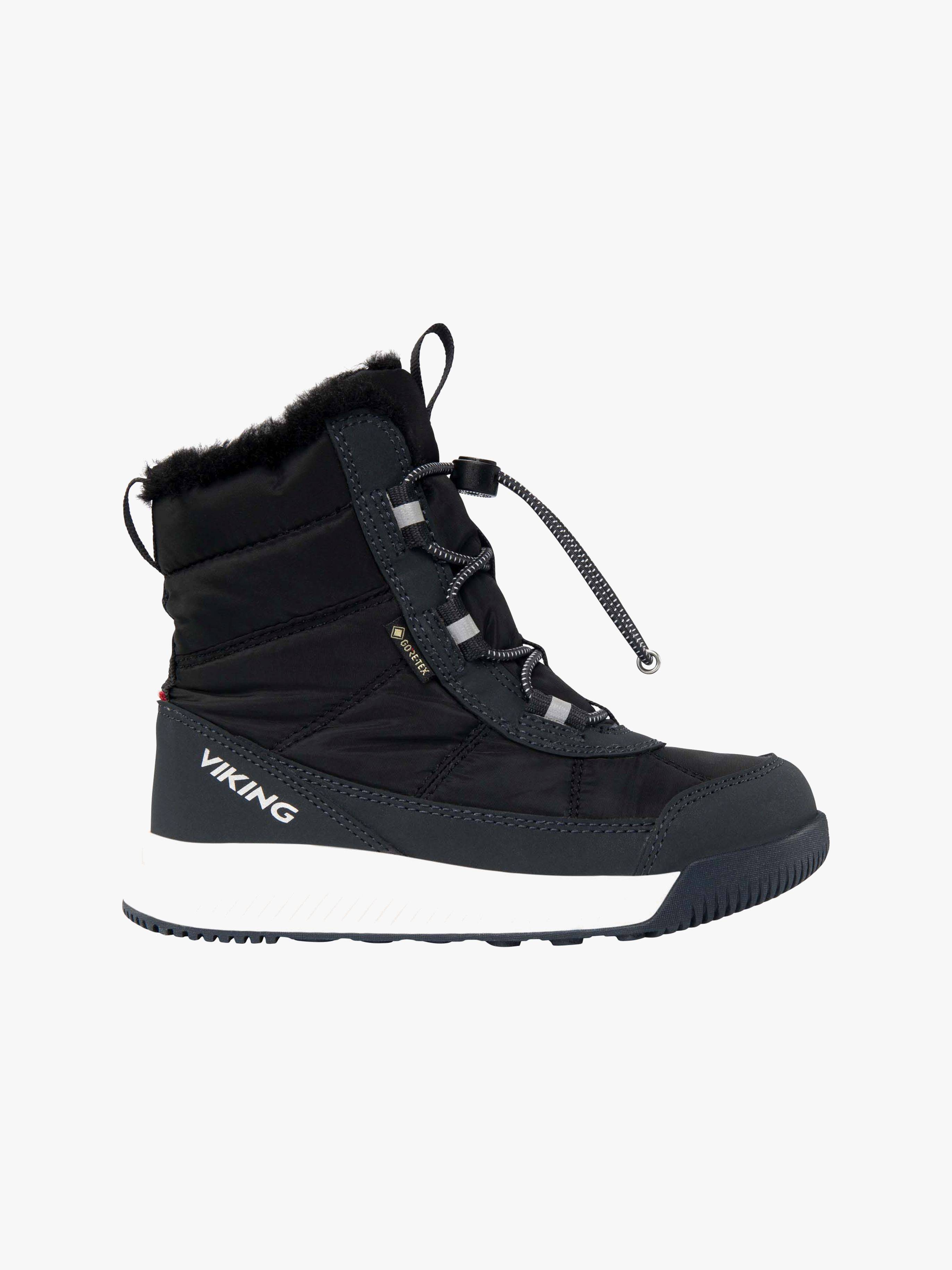 Viking Aery SL GTX Vinterkängor, Black/Charcoal, 25