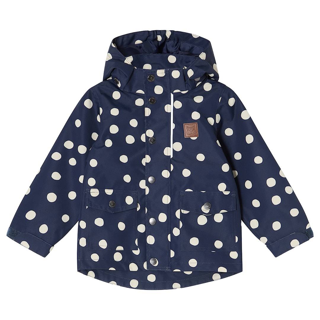 Kuling Stockholm Skaljakke Navy Polka Dots Navy Polka Dots-74 cm Marineblå 74 cm Drenge, Piger