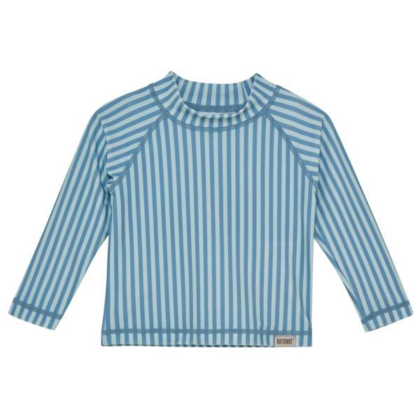 Huttelihut Kid's Swim T-Shirt L/S UV60 Lycra Børn størrelse 122 farve turkis/blå
