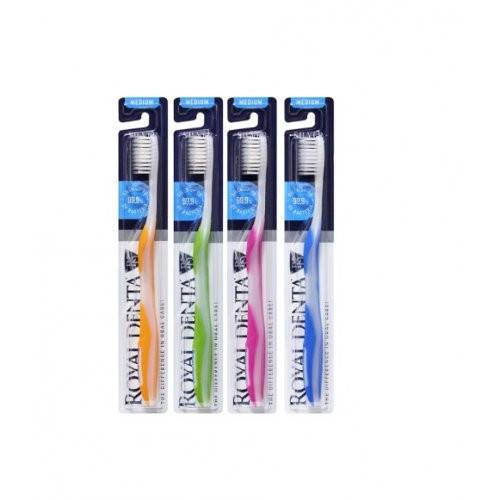 Royal Denta Silver Medium Toothbrush Blue