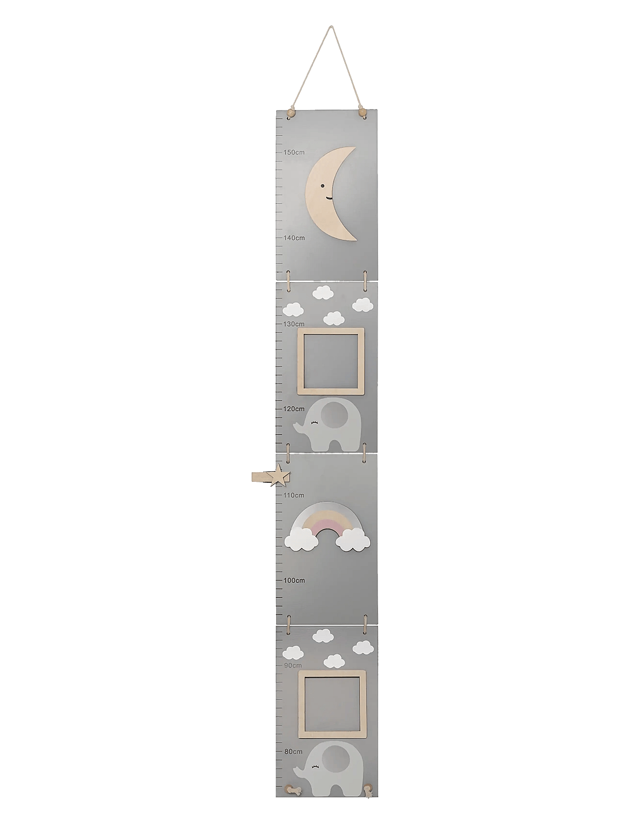JaBaDaBaDo Growth Chart Elephant - Grey - One Size