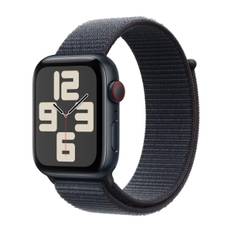 Apple Watch SE GPS + Cell 44 mm midnat alum, blæk Sport Loop