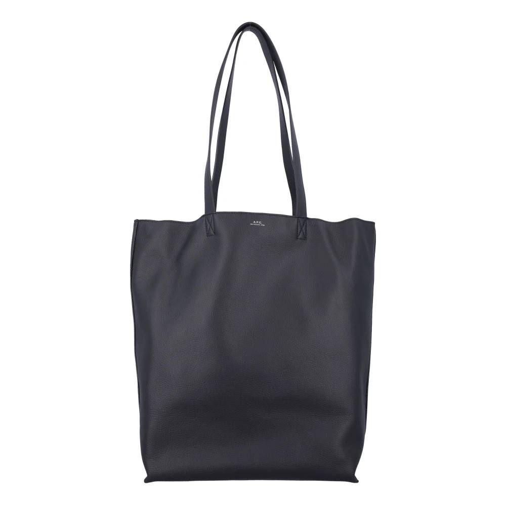 A.p.c. - Svart Handväska med Tophandtag Väskor - Dam - ONE Size - Läder