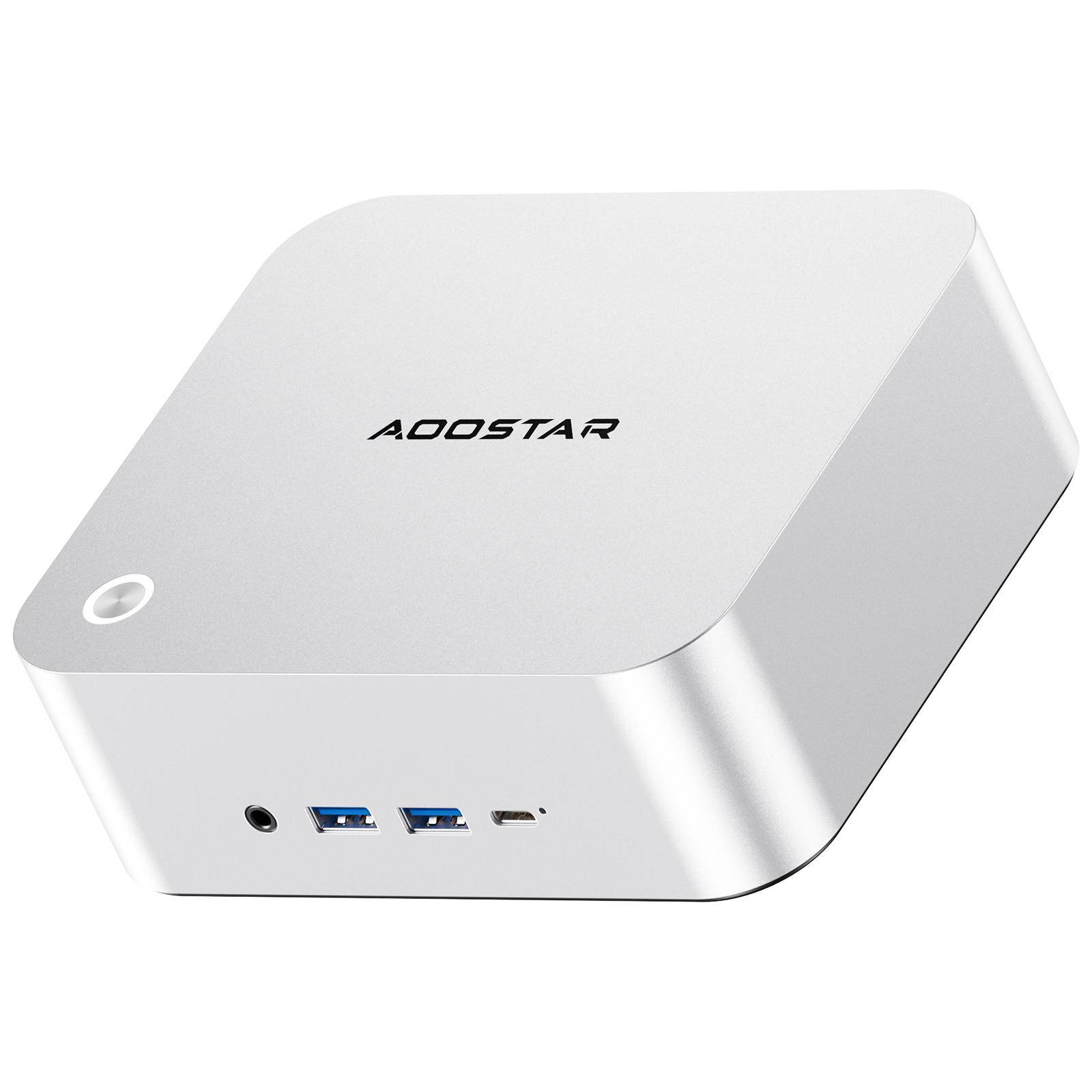 MACO Mini PC Barebone AMD Ryzen 7 8845HS DDR5 5600MHz USB4 WiFi6 4K/8K 4-skärmar Windows 11 Spel NUC PC