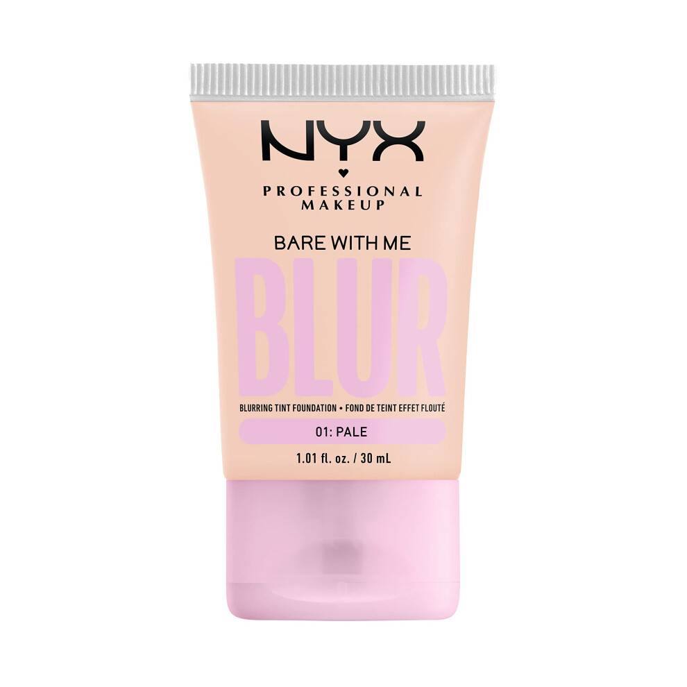 NYX PROFESSIONAL MAKEUP Bare With Me Blur Skin Tint Foundation Make Up med Matcha Glycerin & Niacinamid - Bleg