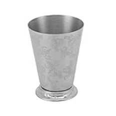 Rostfritt stål Mint Julep Cup Cocktail Glas Moscow Mule Mug Öl Kaffekopp Dryckesgods för Bartendersälskare (Bladstruktur)