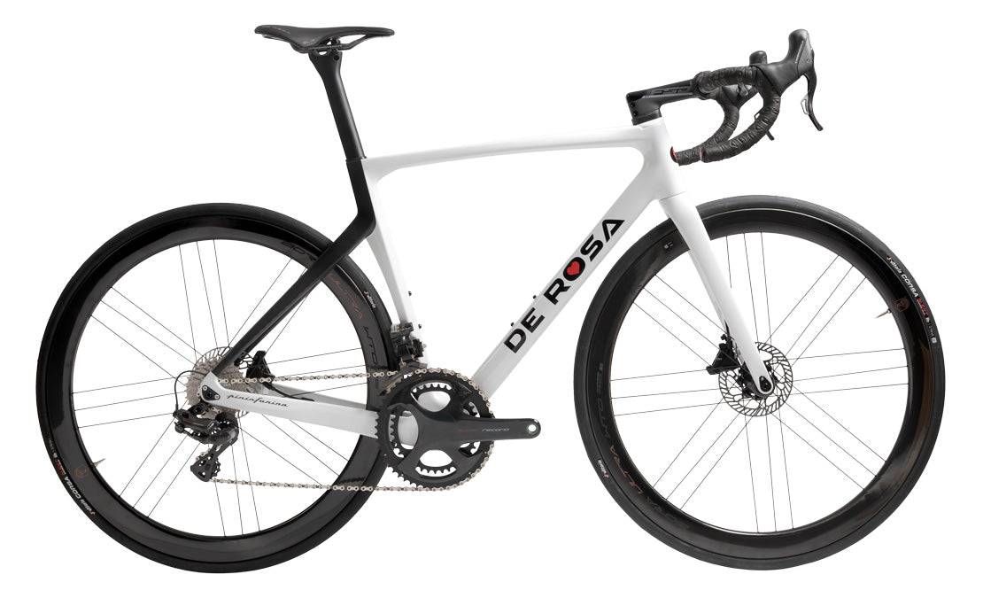 De Rosa Settanta 70 Dura Ace Di2 12s | Fulcrum Speed 42 | Vision Metron 5D - White 70 / Size 56.5 / BR 58.9 (193-200 cm)
