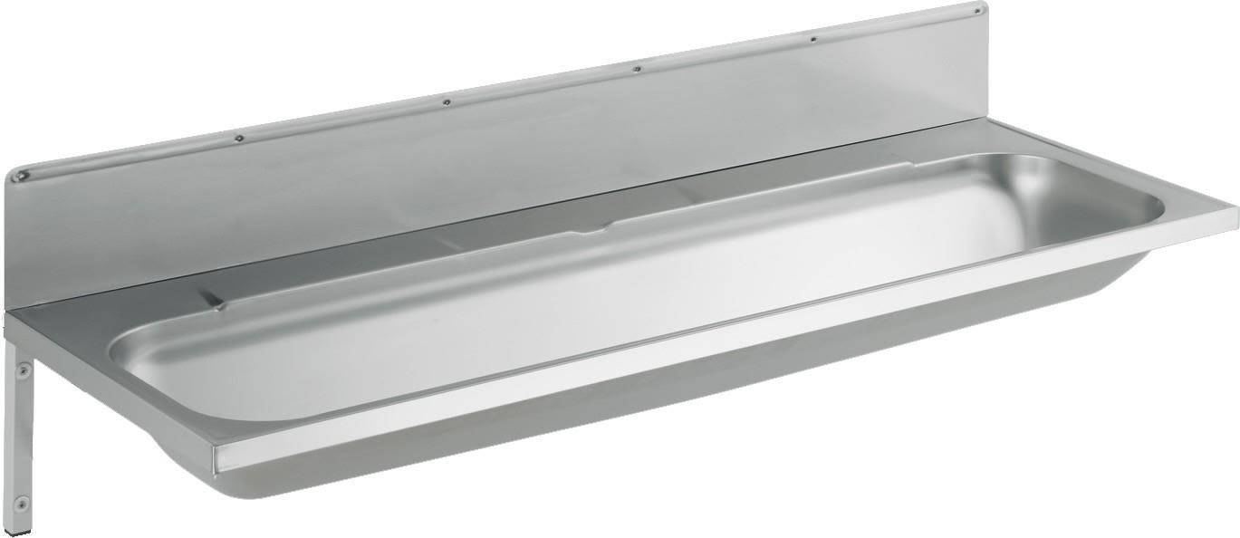 Intra P120V Tvättränna med stänkplåt 1200 x 430 mm