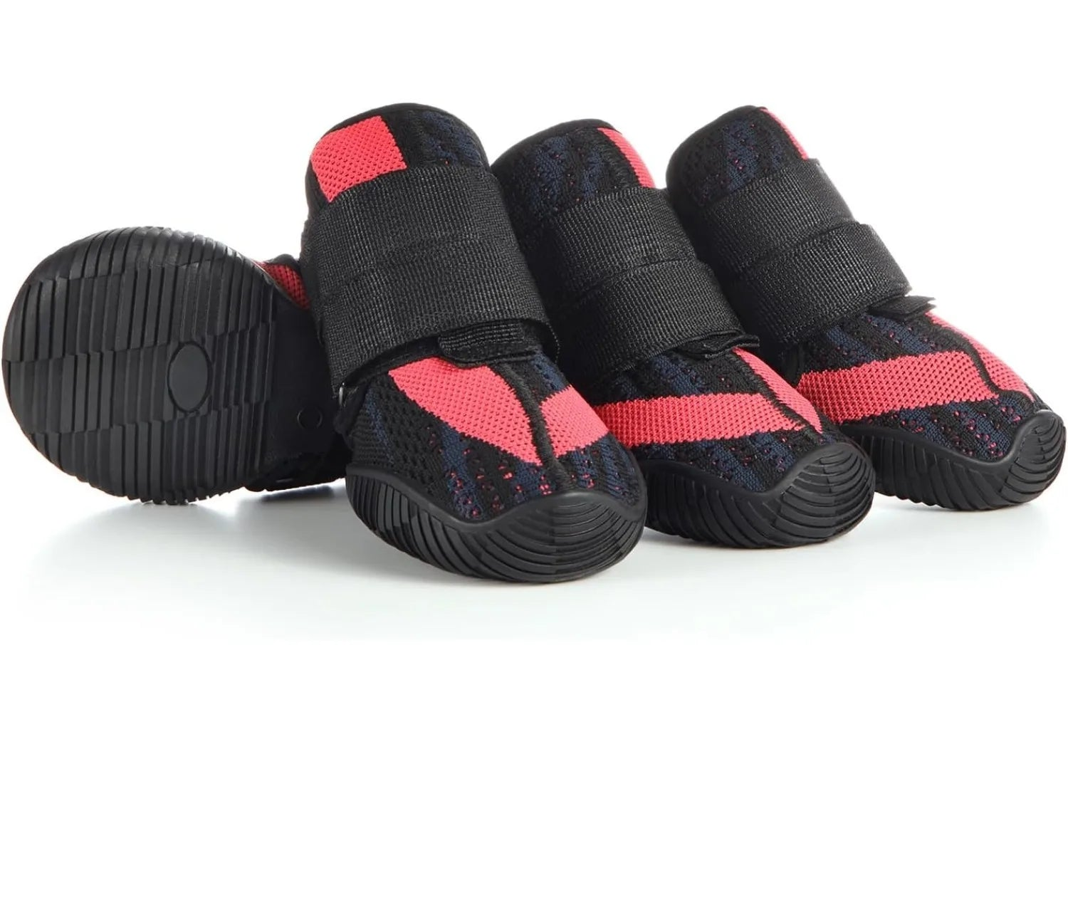 Summer Dog Boots for Hot Pavement Protection - Red / Size3 (Size3)