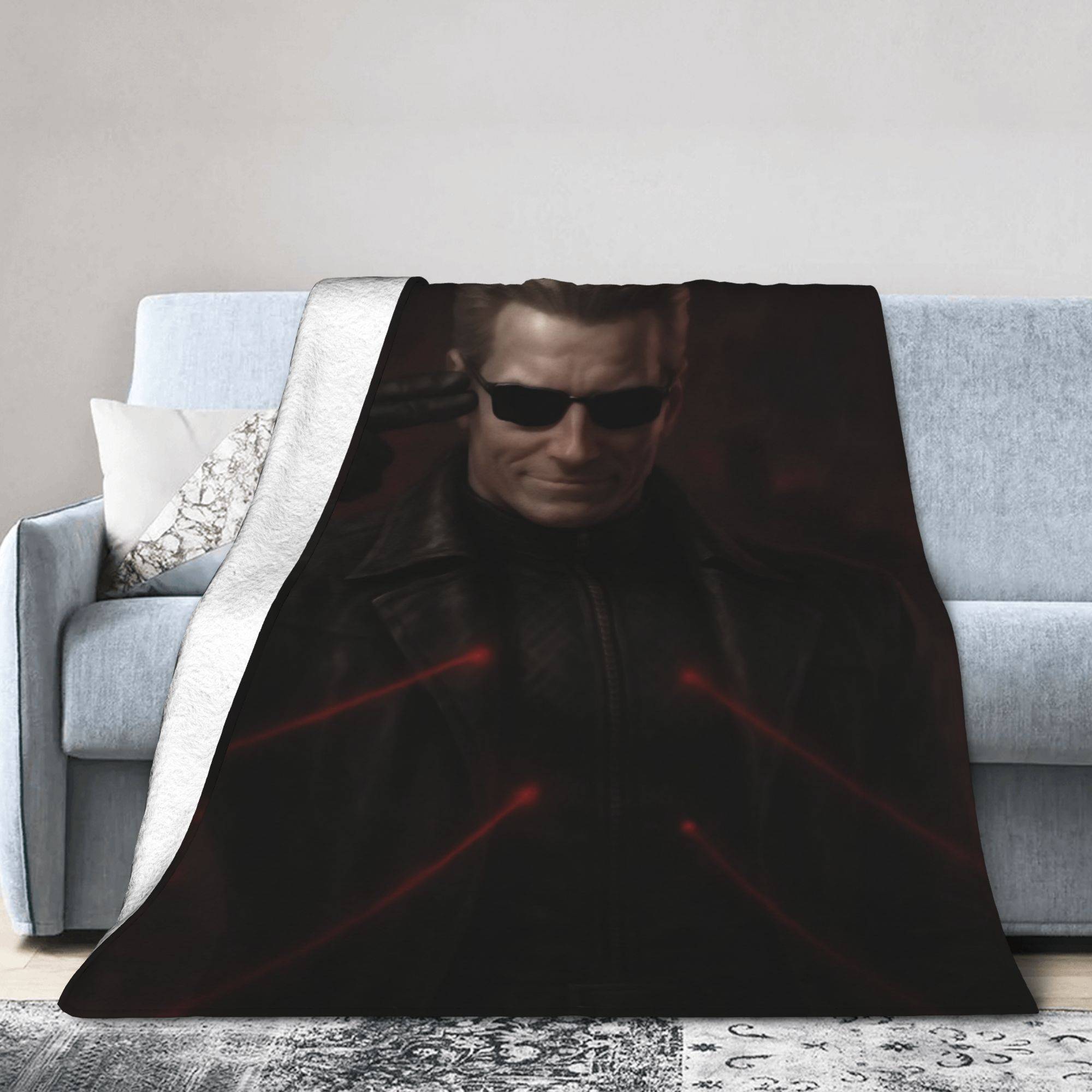 Albert Wesker Blankets Fleece  Relax Super Soft Throw Blankets for Bedding Rug Piece