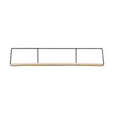 Shelf, hdwired, nature - Nature / Shelf: Mango Wood , Frame: Iron / l: 130 cm, w: 25 cm, h: 24.5 cm