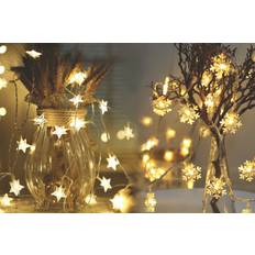 Ljusslinga LED med stjärnor eller snöflingor