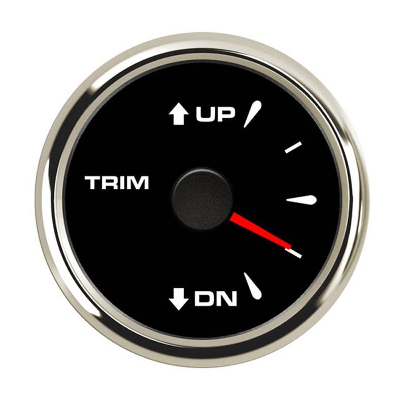 52mm trimmätare 0-190 ohm för inombords utombordsmotor med bakgrundsbelysning up-dn elektrisk trimnivåmätare - Bs