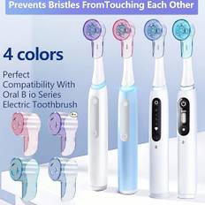 1/4pcs Electric Toothbrush Head Cover Storage Box Travel Toothbrush Head Covers Cap Toothbrush Heads Dustproof Cover Portable Toothbrush Head Cover Case Storage Box Perfect Compatibility With Oral B Io Serieselectric Toothbrush To Keep Dust Away For Travel Camping Family School