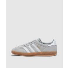 adidas Gazelle Indoor Sneaker (Grey Two/Ftwr White/Gold Met. - 4.5) - Size 4.5 - Women's