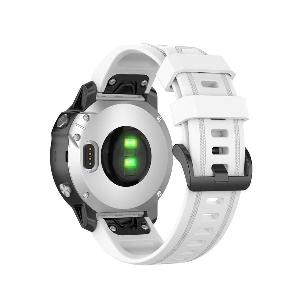 Garmin Fenix 7S/6S/6S Pro/5S/5S Plus urrem i silikone - Hvid