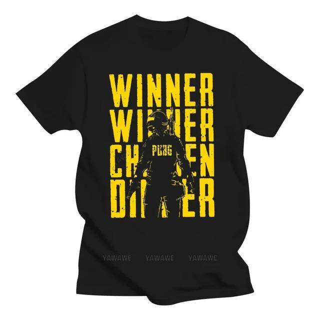 T-shirt Pubg Vinnare Kycklingmiddag cm yellow