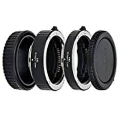 JJC 11mm/16mm Set med Autofokus (AF) Makroförlängningsrör för Närbild för Canon EOS R100 R Ra RP R3 R5 R5c R6 R6II R7 R8 R10 R50 etc. RF-Monterade Kameror och RF-Monteringslinser