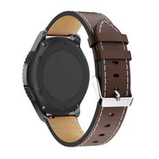 Samsung Galaxy Watch4 Classic 46mm/42mm/Galaxy Watch4 44mm/40mm - Classic læder rem 20mm - Kaffe