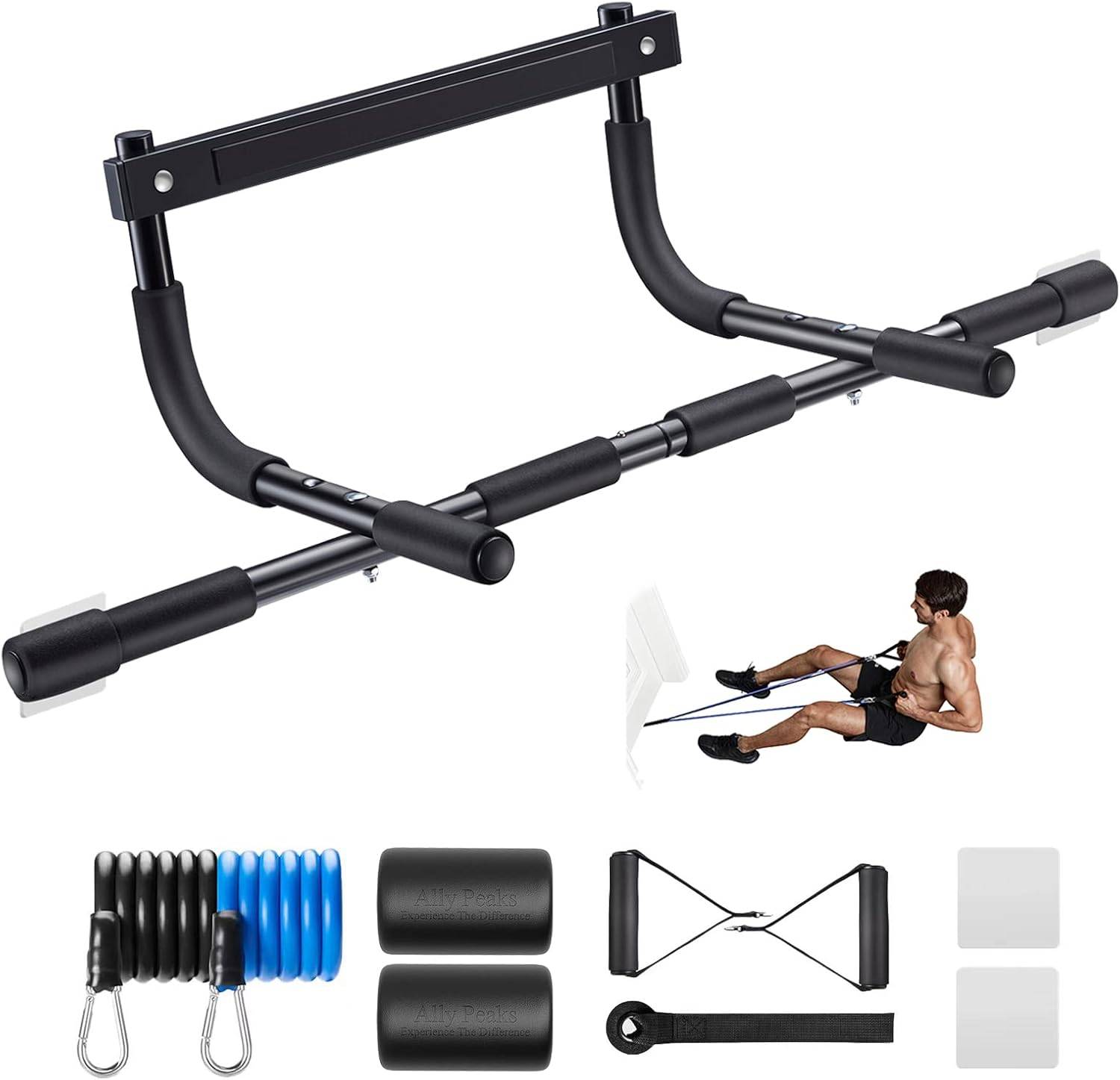 PowerGrip - Starkt Dörrkarm Pull-up Bar upp till 200 Kg - Svart