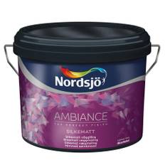 Väggfärg Nordsjö Ambiance Vit Silkematt Volym: 10 L, Vit