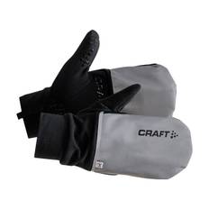 Craft Hybrid Weather Glove Silver/Black, 12/XXL