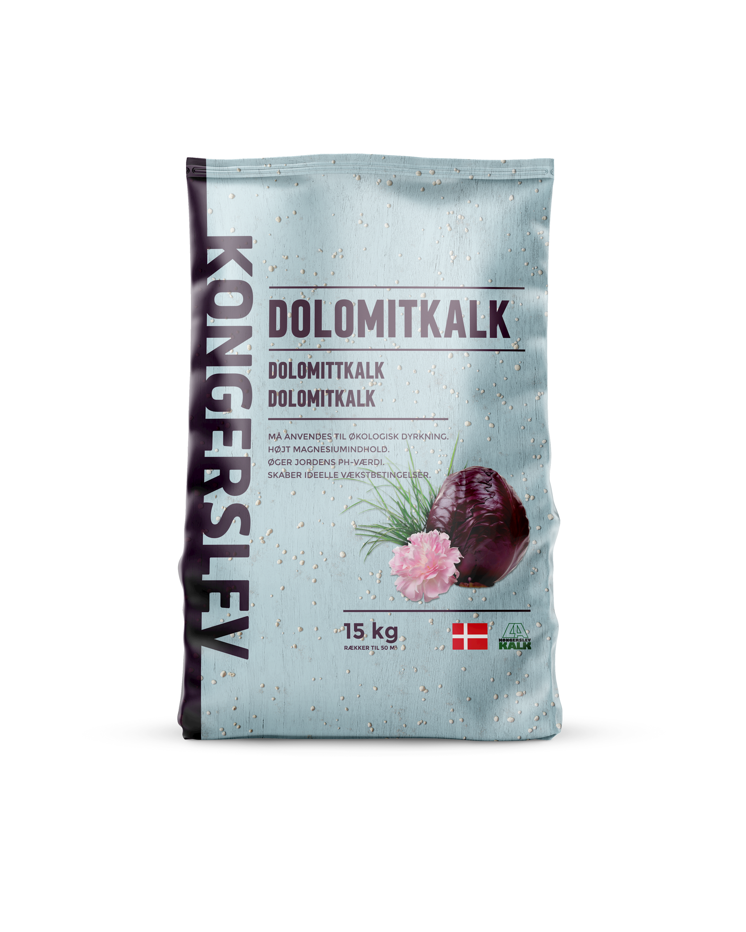 Kongerslev Dolomitkalk, 10% Mg.- 15 kg.