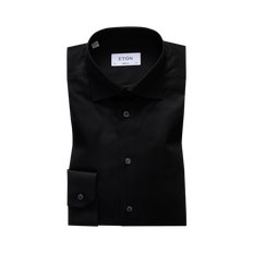 Signature Twill Super Slim Shirt - Black