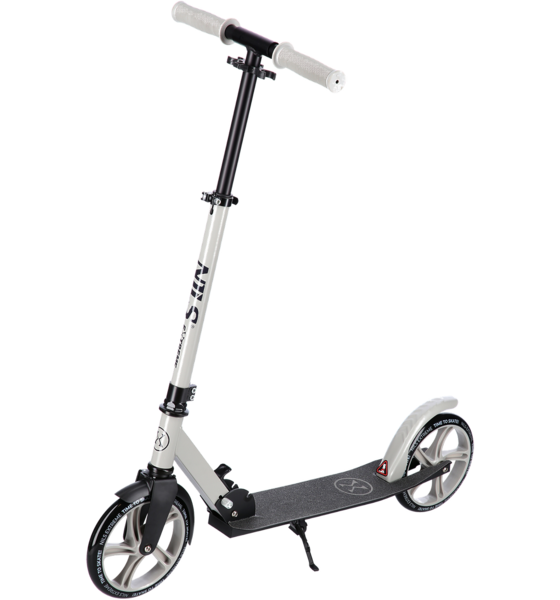 Northix Grey Kick Scooter, Foldable, Adjustable Height Kickbike White - 75 cm
