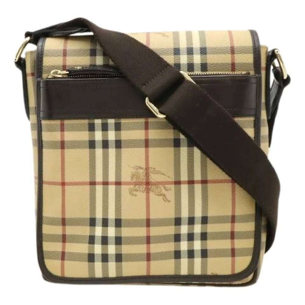 Burberry Vintage Pre-owned PVC Skuldertaske - Vintage - Dame - Beige - ONE SIZE - Uld